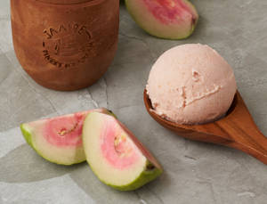 Fresh Pink Guava Ice Cream
