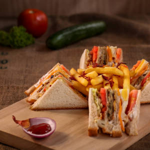 Veg Club Mayo Grilled Sandwich