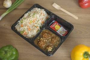 Jumbo Veg Manchurian + Veg Fried Rice