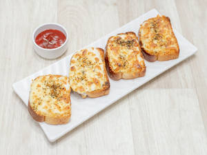 Veg Cheese Garlic Bread [4 Pieces]