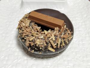 Chocolate Kitkat Baked Donut  - No Fry, Whole Wheat, Eggless (1pc)