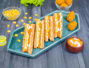 Golden Cheese Corn Chicken Sandwich