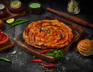 Lal Mirchi Paratha
