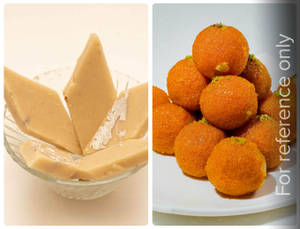 Sugar Free Kaju Burfi(250 Gms) + Mothichor Laddu(250 Gms)