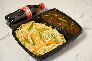 Veg Manchurian - Noodles With Softdrink (meal4one)
