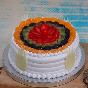 Eggless Fresh Fruit Cake