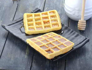Eggless Honey Dew Waffle                                