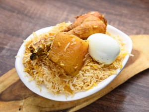 Chicken Biryani With Egg( 1 Pice)