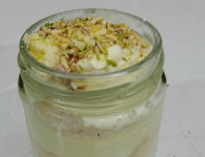 Large Rasmalai Jar Cake