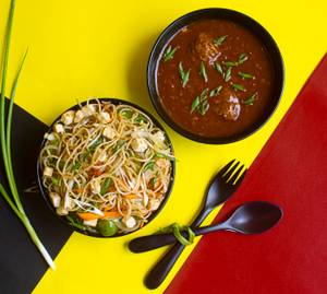 Paneer Noodles+ Veg Manchurian