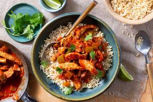 Bell Pepper Chicken Brown Rice