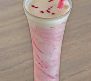 Mango strawberry lassi