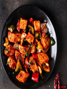 Chilli Paneer Dry [ 12 Pieces ]