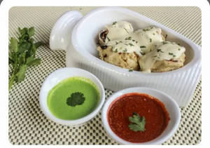 Chicken Afghani Momos (5 Pcs)