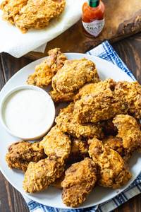 Southern fried chicken wings