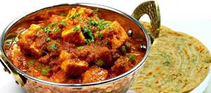 Chilli Paneer + 2 Lachha.