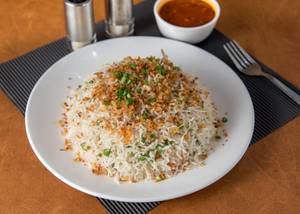 Veg Burnt Garlic Fried Rice