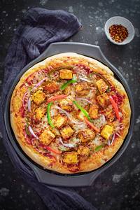 13"inch(extra Large 12 Pieces)   Paneer Tikka Pizza