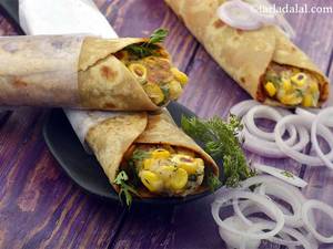 Sweet Corn Masala Malai Roll
