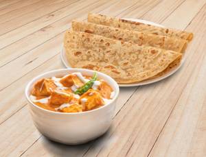 Paneer Butter Masala with Parathas