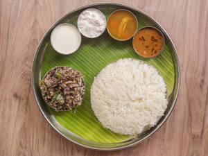 Mutton Ratha Kudai Poriyal Combo Meal