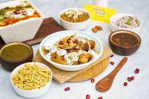 Dahi Aloo Tikki + Moong Halwa