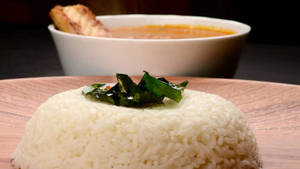 Kerala Rice With Coconut Fish Curry