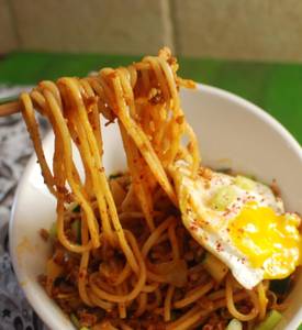 San Tung Special Egg Topping Prawns Noodles