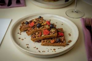 Orange Sweet Potato, Buckwheat & Coconut Yogurt Waffle