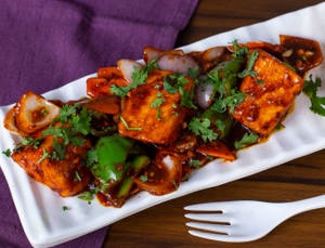 Paneer Chilli Garlic Dry