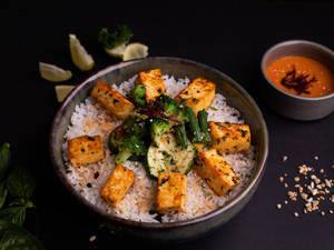 Grilled Paneer Rice Bowl