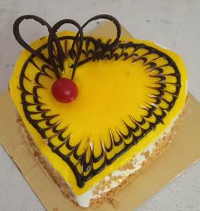 Heart Shape Pineapple Cake