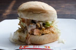 Crispy Fried Paneer Burger 