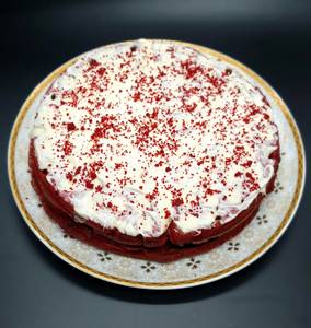 Red Velvet Dark Choco Chip Waffle Cake
