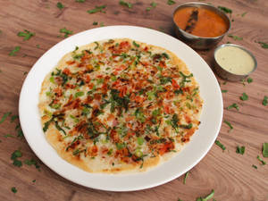 Plain Uttapam (Served with Chutney)