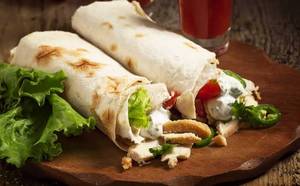 Malai Chaap Shawarma Wrap