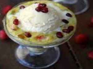 Fruit Salad With Ice Cream