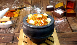 Dum Badsahi Mutka Paneer Biryani With Matka