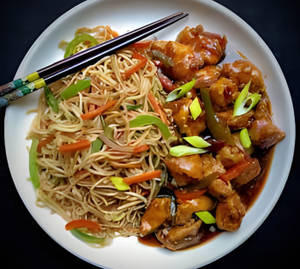 Chicken Manchurian Noodles