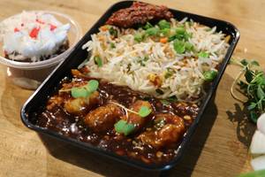 Prawns Oyster Chilli Combo with Rice