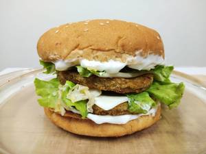 Veg Burger - Healthiest Burger In The City - Probiotic Sauerkraut - Jumbo