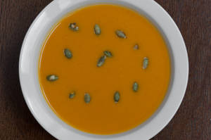 Green Apple And Pumpkin Soup ( V )