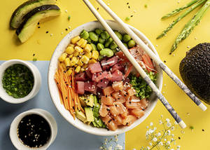 Surf N Turf Poke Bowl