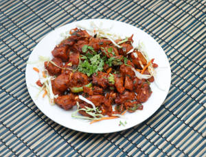 Mushroom Manchurian (Served with salad)