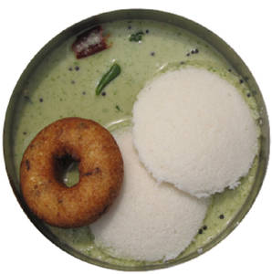 Idli [2 Pieces] With Vada [1 Piece]                                              