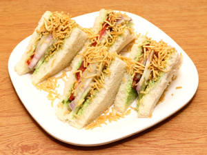 Veg Bhujia Sandwich