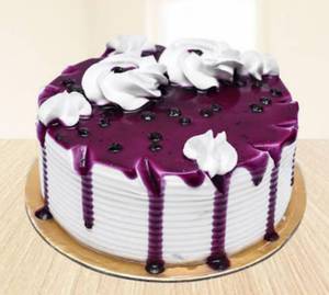 Blueberry flavoured cake