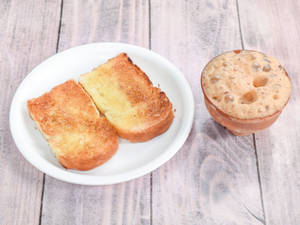 Butter toast [2 pcs] and plain chai [500 ml] combo