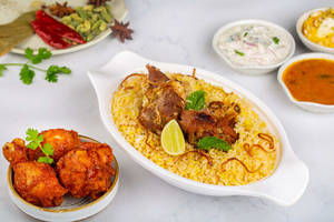 Mutton Biryani + 3 Pcs Kebab