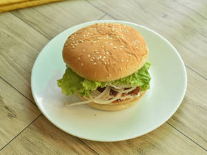 Veg Chilli Lava Burger